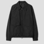 8 seconds Collar Zip-Up Blouson — Black