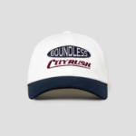 8 seconds Color-Block Embroidery Ball Cap — Navy