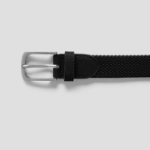 8 seconds 30mm Tube Style Elastane Belt — Black