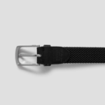 8 seconds 30mm Tube Style Elastane Belt — Black