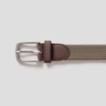 8 seconds 30mm Tube Style Elastane Belt — Beige