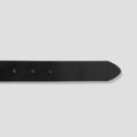 8 seconds 30mm Silver Rectangular Buckle Belt — Black
