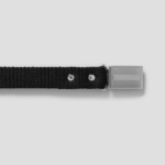 8 seconds 25mm Silver Buckle Webbing Belt — Black