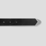 8 seconds 30mm Black-Plated Round Buckle Belt — Black