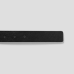 8 seconds 30mm Glossy Round Buckle Belt — Black