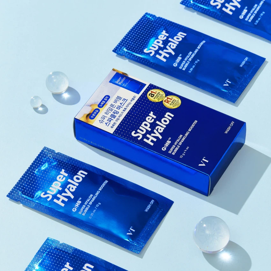 [1+1] VT Super Hyalon Bubble Sparkling Booster, 10 г × 4 шт. × 2