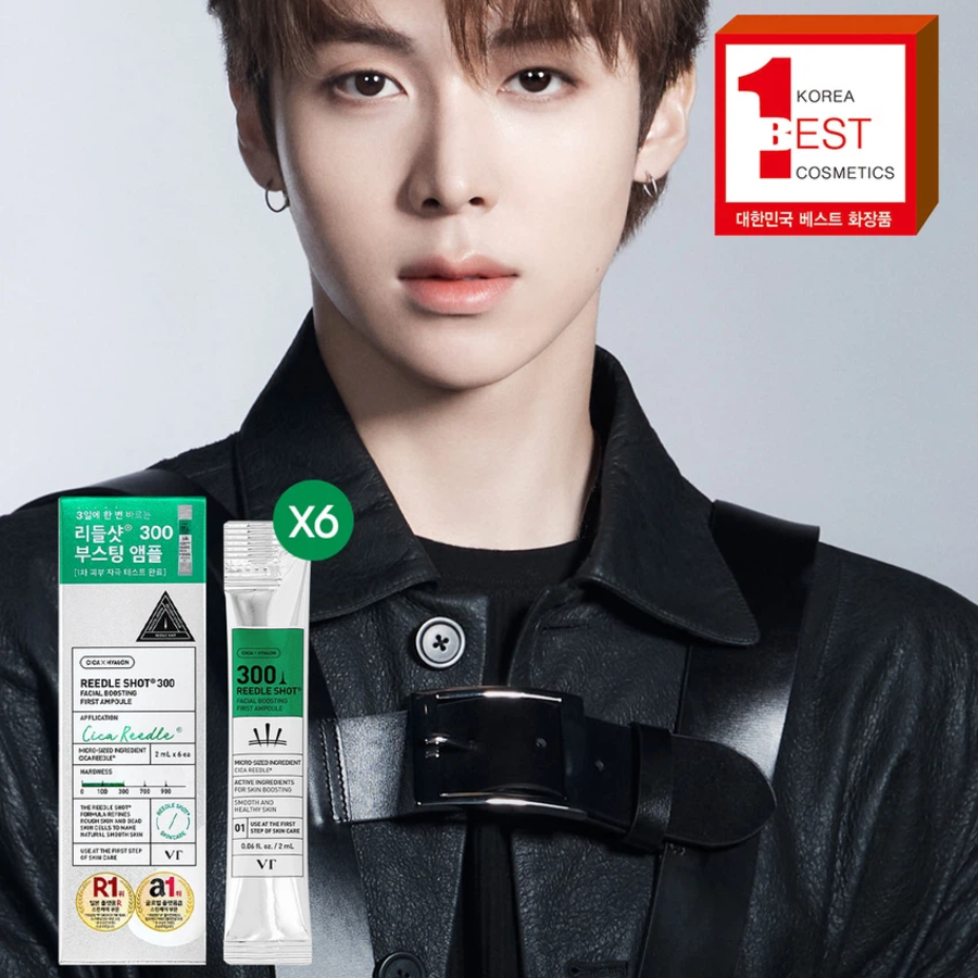 [1+1] VT Reedle Shot 300 Facial Boosting First Ampoule, 2 мл × 6 шт. × 2