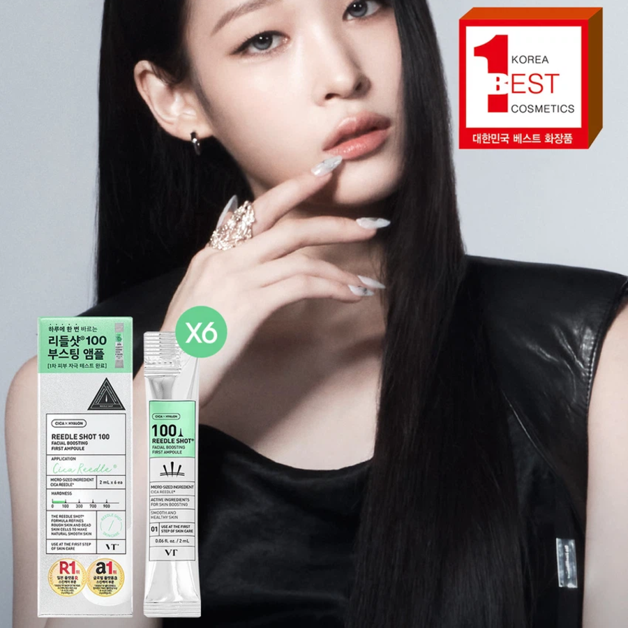 [1+1] VT Reedle Shot 100 Facial Boosting First Ampoule, 2 мл × 6 шт. × 2