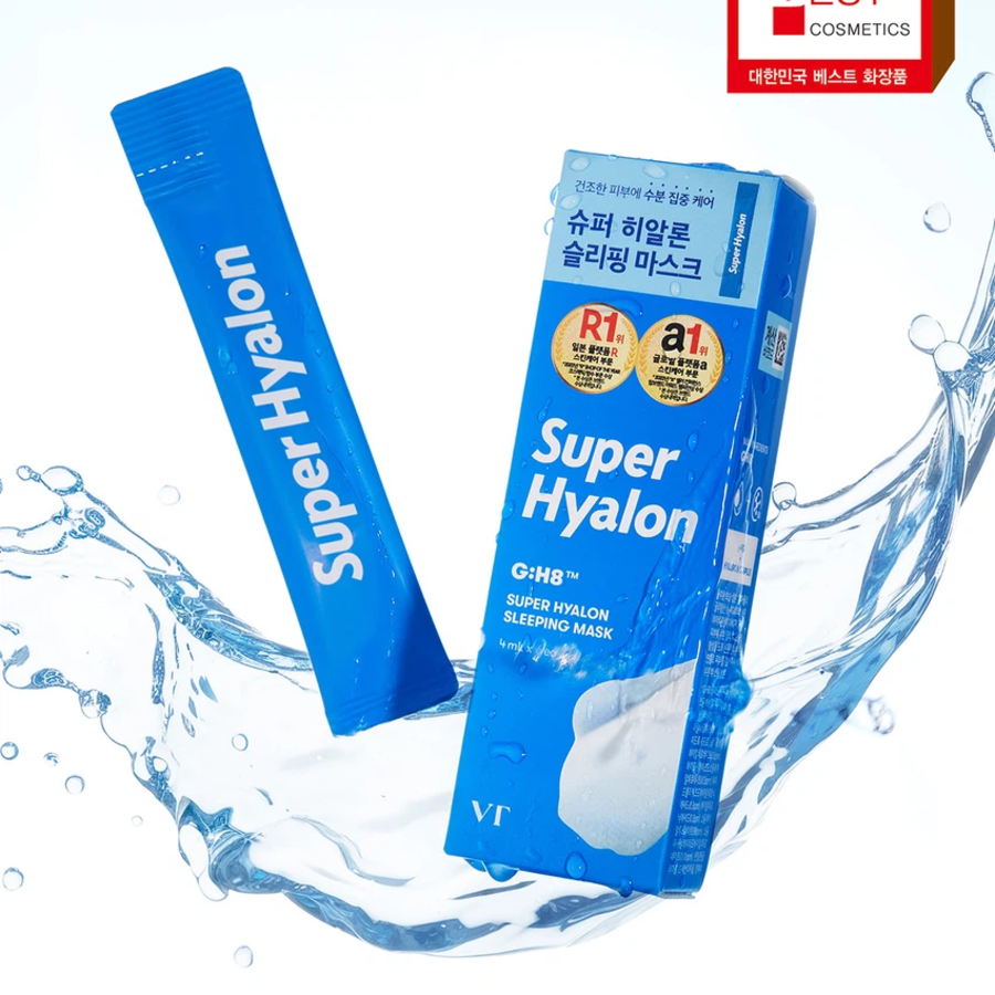 [1+1] VT Super Hyalon Sleeping Mask, 4 мл × 6 шт. × 2