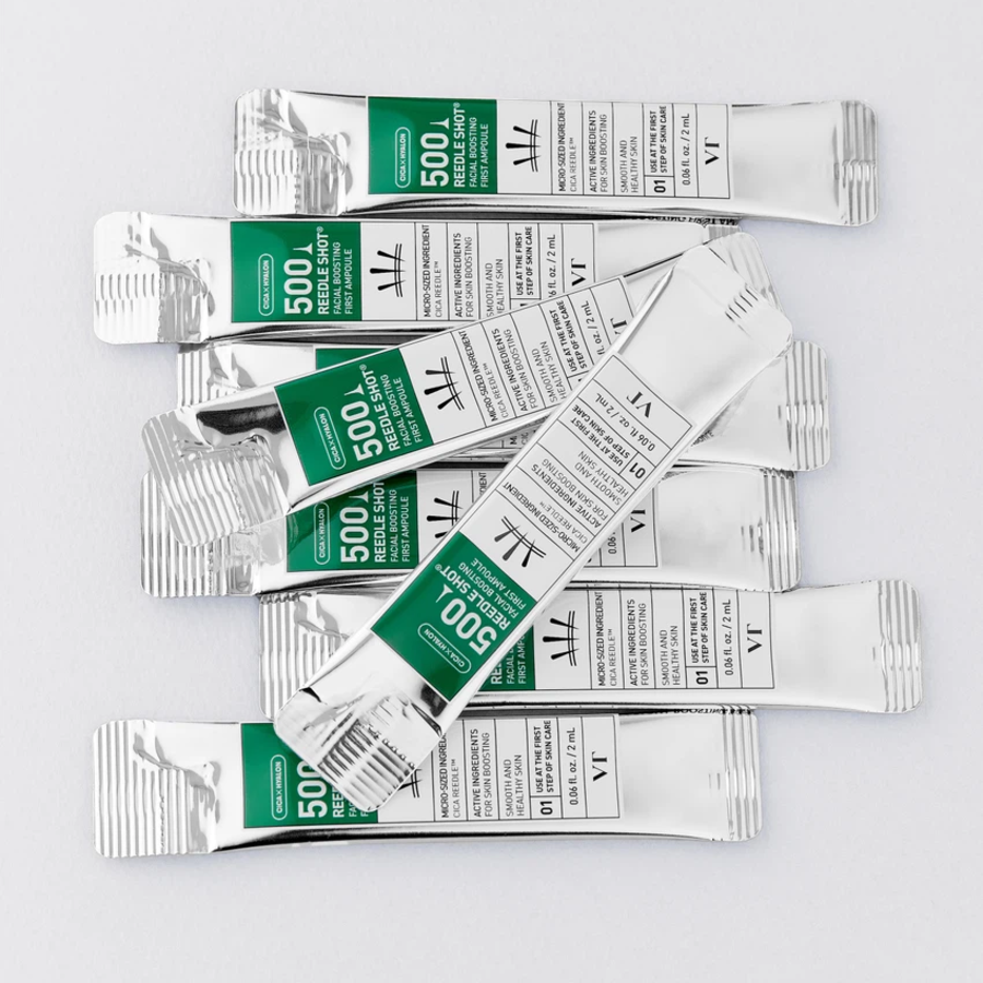 [1+1] VT Reedle Shot 500 Facial Boosting First Ampoule, 2 мл × 8 шт. × 2