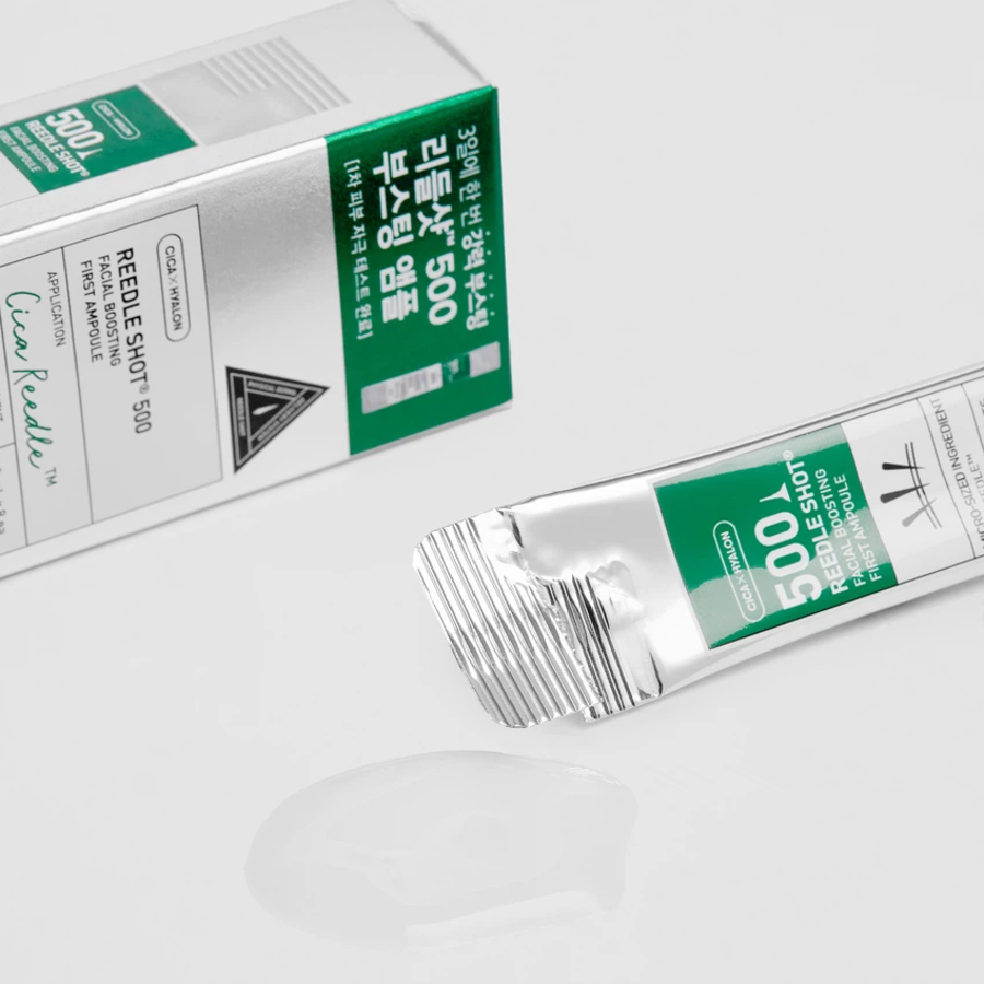 [1+1] VT Reedle Shot 500 Facial Boosting First Ampoule, 2 мл × 8 шт. × 2