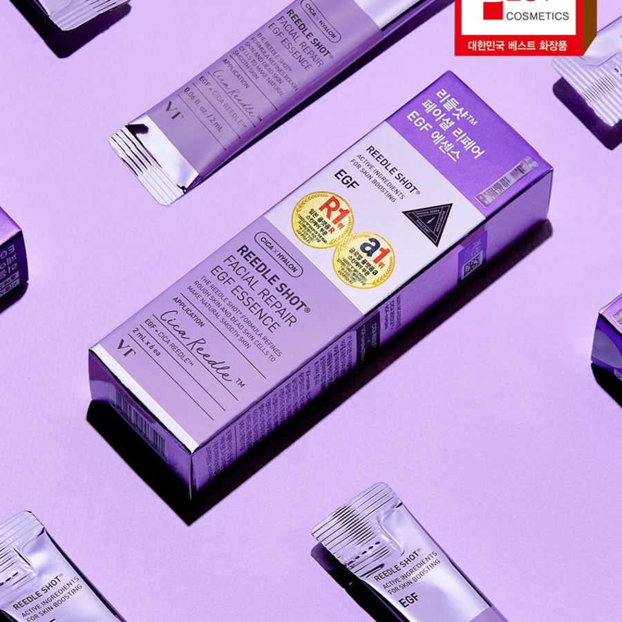 [1+1] VT Reedle Shot Facial Repair EGF Essence, 2 мл × 6 шт. × 2