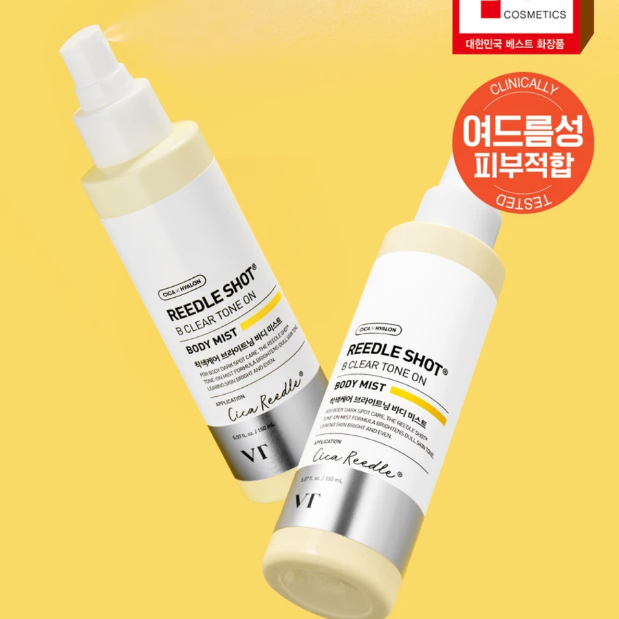 [1+1] VT Reedle Shot B Clear Tone-On Body Mist, 150 мл × 2