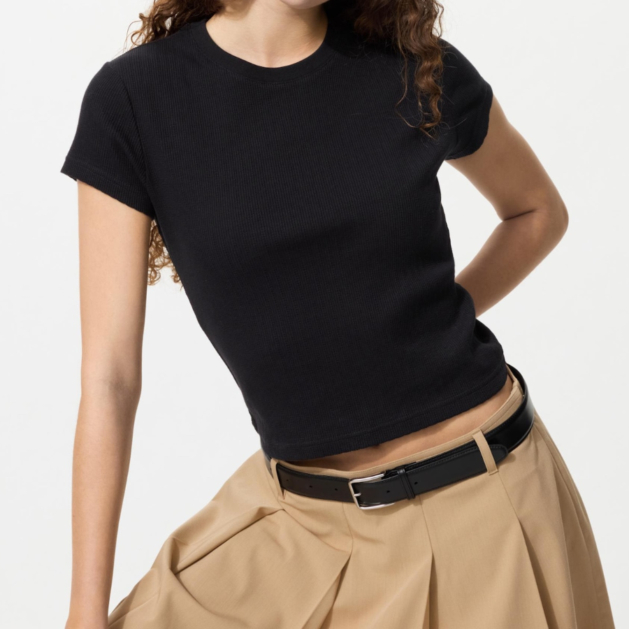 UNIQLO Rib Mini T — женская футболка