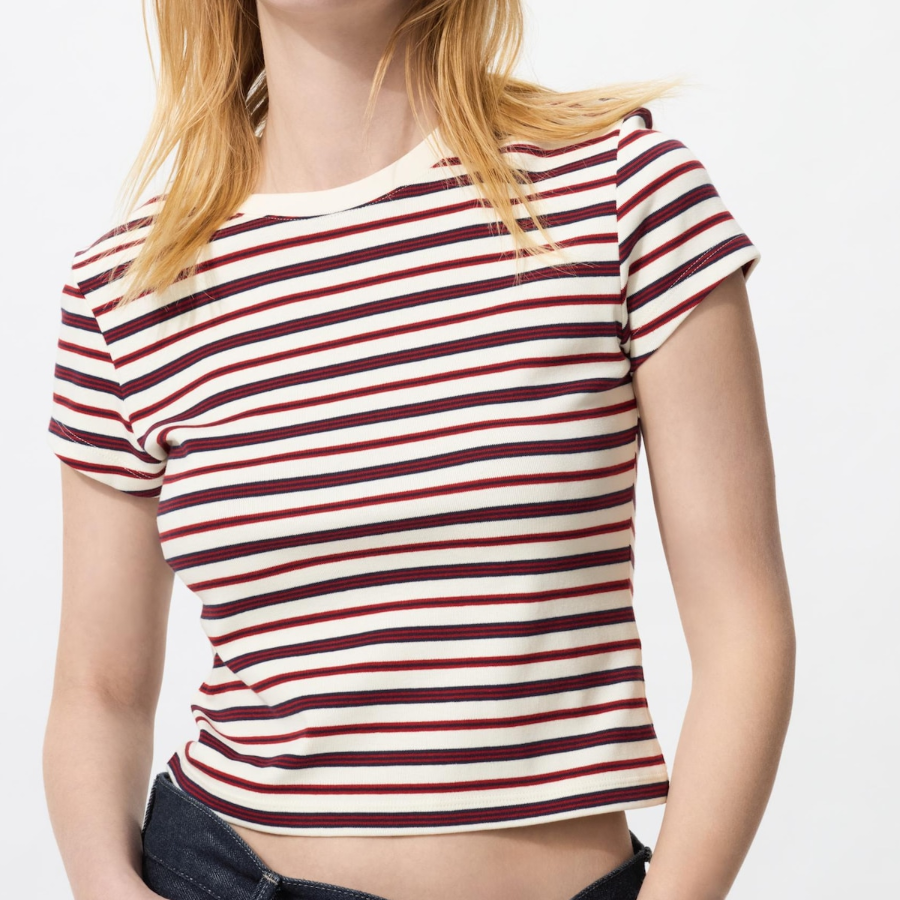 UNIQLO Mini T Stripe B — женская футболка