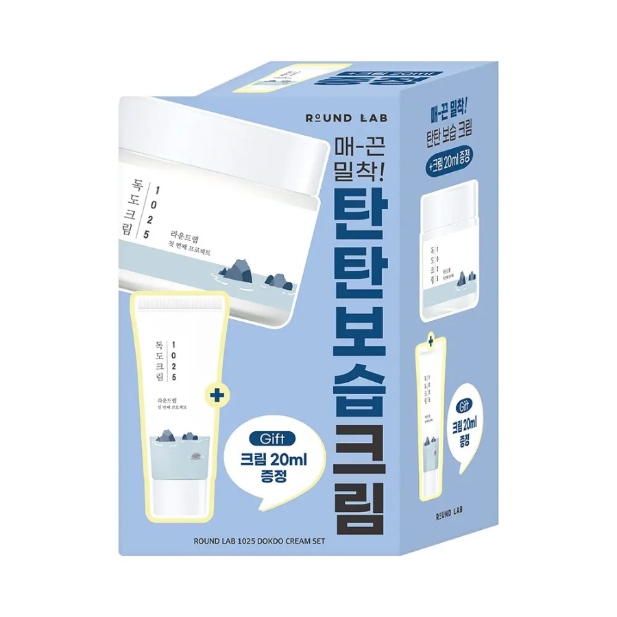Набор Round Lab 1025 Dokdo Cream 80 мл + 20 мл