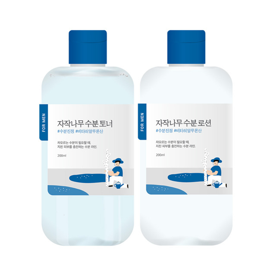 Набор Round Lab For Men Birch Juice пенка для умывания 40 мл, набор из 2 шт.