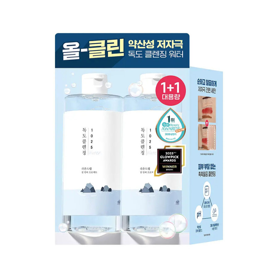 Набор Round Lab 1025 Dokdo мицеллярная вода 400 мл, 1+1