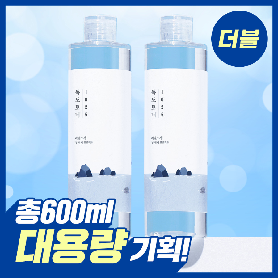 Набор Round Lab 1025 Dokdo тонер 300 мл, двойной набор