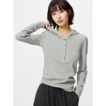 Uniqlo Hooded Rib T с длинным рукавом