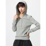 Uniqlo Hooded Rib T с длинным рукавом