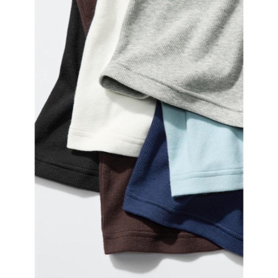 Uniqlo Hooded Rib T с длинным рукавом