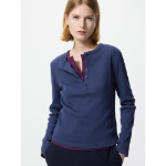 Uniqlo Rib Henley Neck T с длинным рукавом