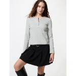 Uniqlo Rib Henley Neck T с длинным рукавом