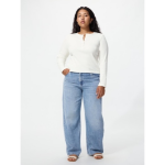 Uniqlo Rib Henley Neck T с длинным рукавом