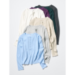 Uniqlo Rib Henley Neck T с длинным рукавом