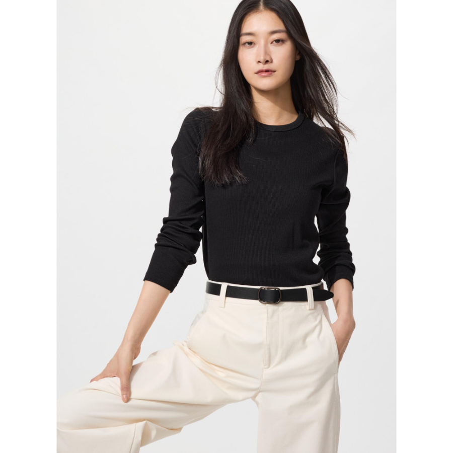 Uniqlo Soft Rib T с длинным рукавом