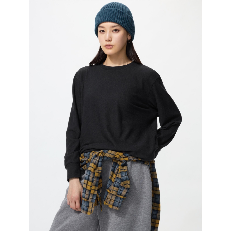 Uniqlo Soft Knit Fleece Crew Neck T