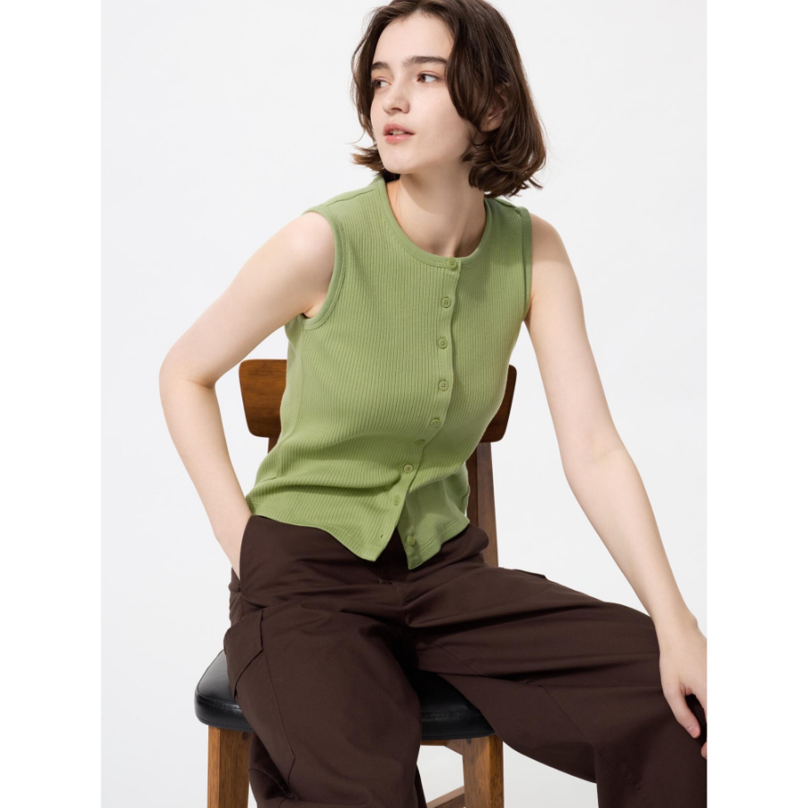Uniqlo Front Open Shell Top