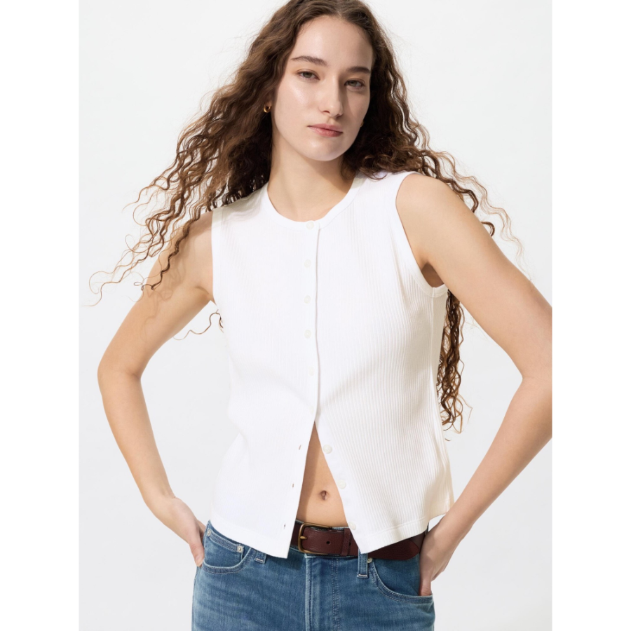 Uniqlo Front Open Shell Top