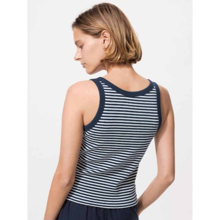 Uniqlo Soft Rib Tank Top Stripe