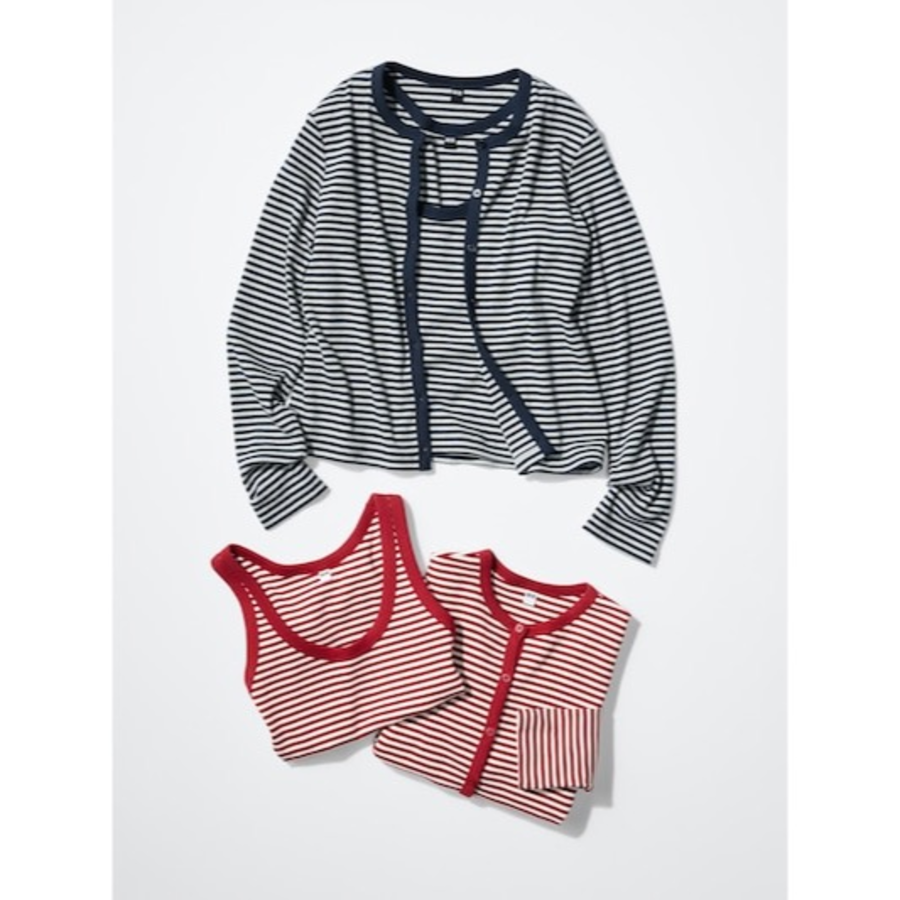Uniqlo Soft Rib Tank Top Stripe