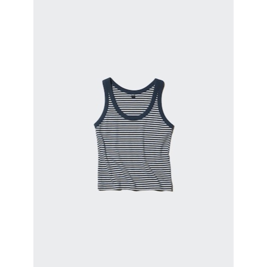 Uniqlo Soft Rib Tank Top Stripe