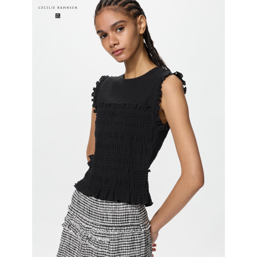 Uniqlo Shirring Sleeveless Top