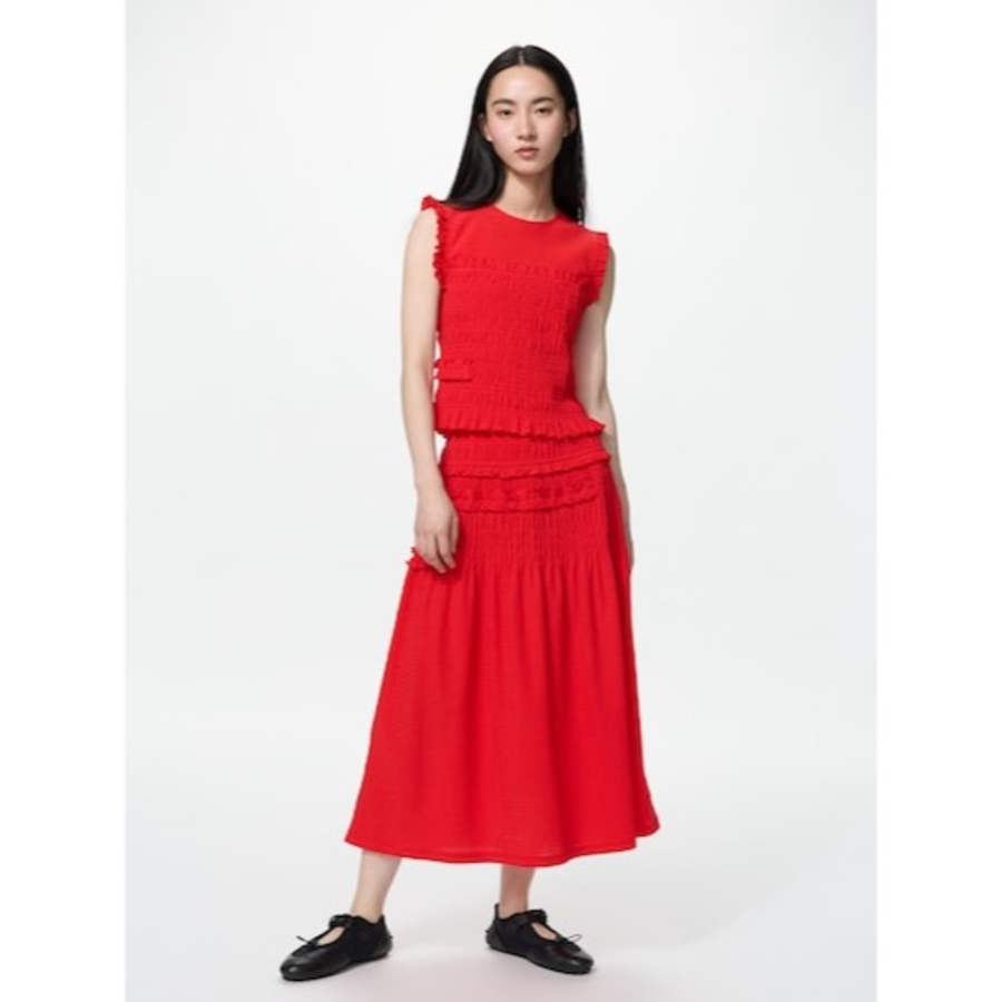 Uniqlo Shirring Sleeveless Top
