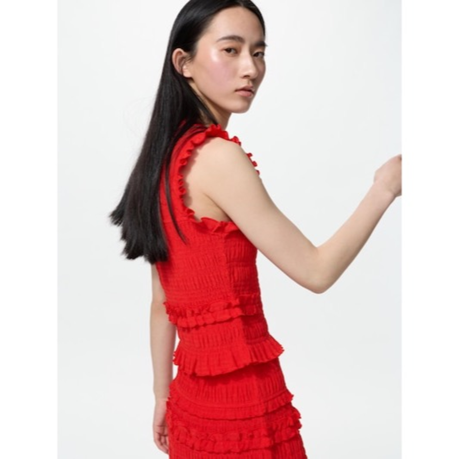 Uniqlo Shirring Sleeveless Top