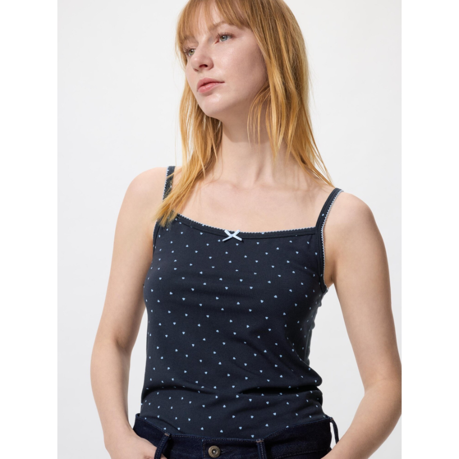 Uniqlo Soft Modal Camisole Heart