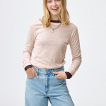 Uniqlo Soft Sheer Crew Neck T Long Sleeve