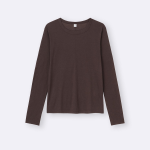 Uniqlo Soft Sheer Crew Neck T Long Sleeve