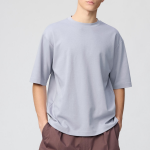 Uniqlo AIRism Cotton Oversized Crew Neck T (Short Sleeve)