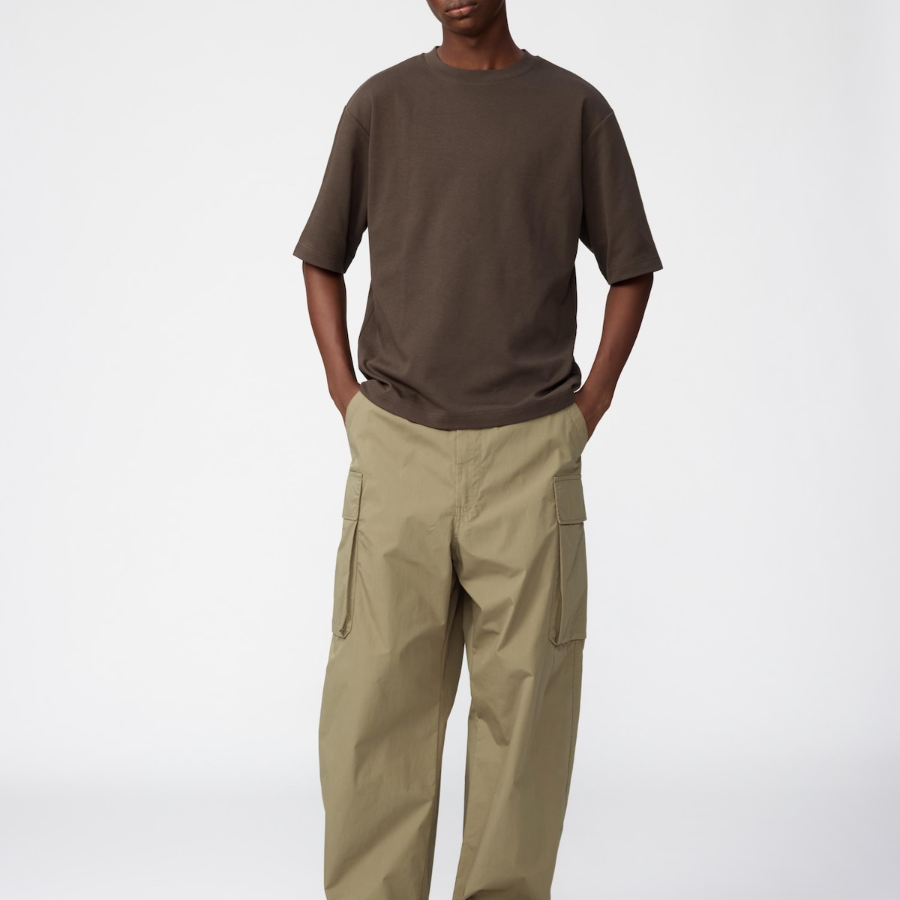 Uniqlo AIRism Cotton Oversized Crew Neck T (Short Sleeve)