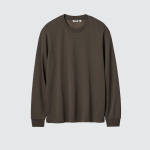 Uniqlo AIRism Cotton Crew Neck T Long Sleeve