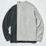 Uniqlo AIRism Cotton Striped T Long Sleeve