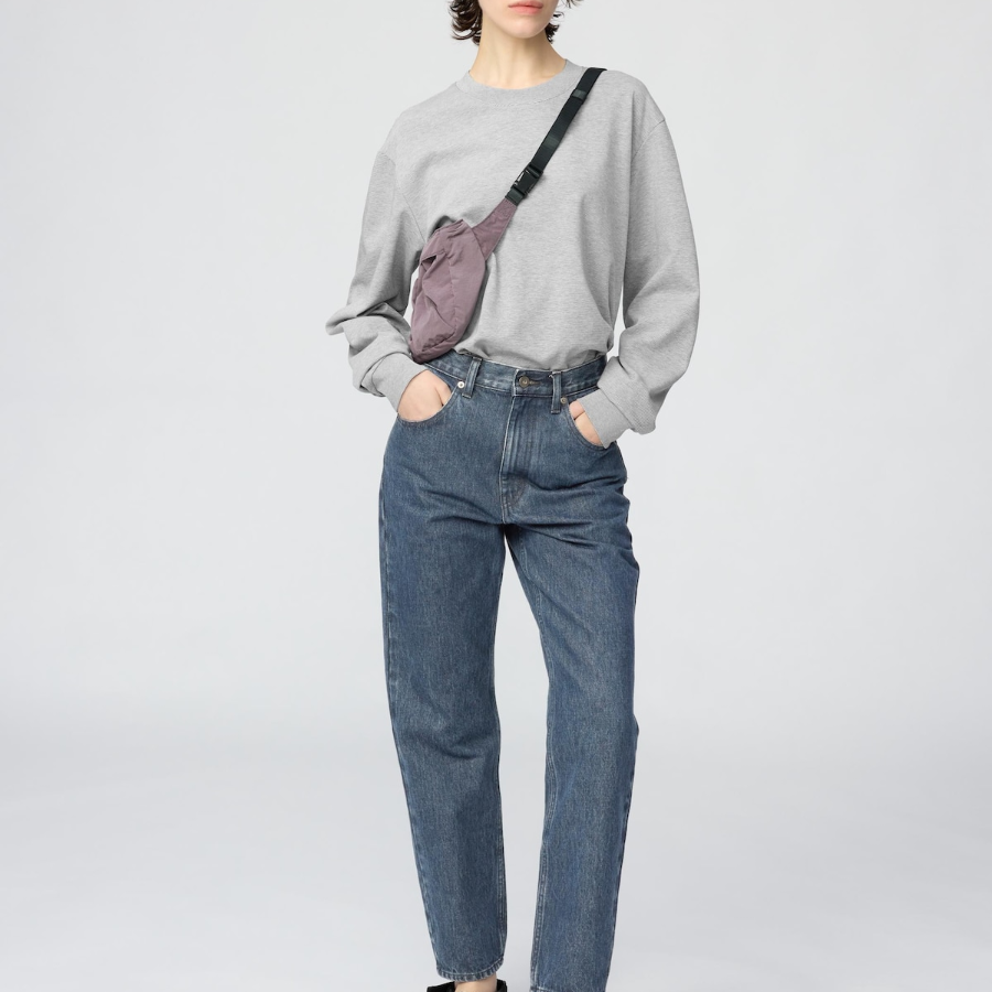 Uniqlo AIRism Cotton Striped T Long Sleeve