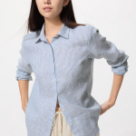 Uniqlo Premium Linen Shirt Striped A