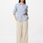 Uniqlo Premium Linen Shirt Striped A